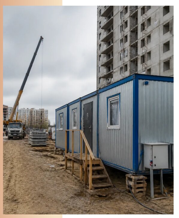 Аренда строительных вагончиков для рабочих в Губкине